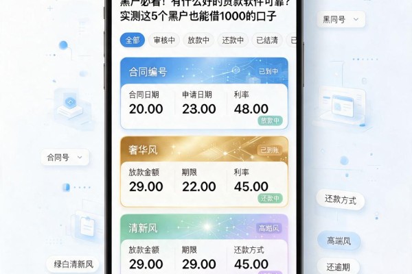 黑户必看！有什么好的贷款软件可靠？实测这5个黑户也能借1000的口子