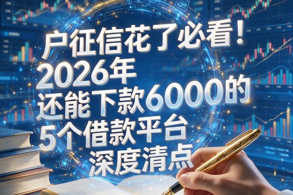 黑户征信花了必看!2026年还能下款6000的5个借款平台深度清点