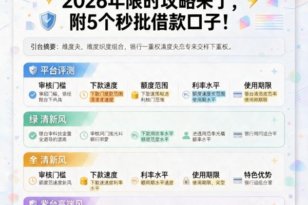 公积金几月可贷款最容易?2026年限时攻略来了,附5个秒批借款口子
