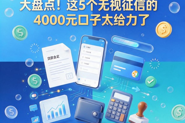 2026无门槛借款平台大盘点!这5个无视征信的4000元口子太给力了