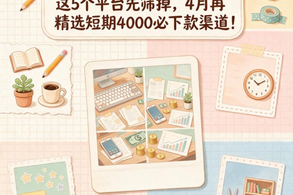 短期500必下口子被拒？这5个平台先筛掉，4月再精选短期4000必下款渠道！