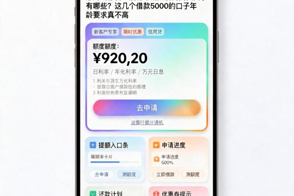 急用钱必看!没有年龄限制的网贷口子有哪些?这几个借款5000的口子年龄要求真不高