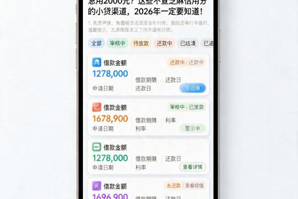 急用2000元？这些不查芝麻信用分的小贷渠道，2026年一定要知道！