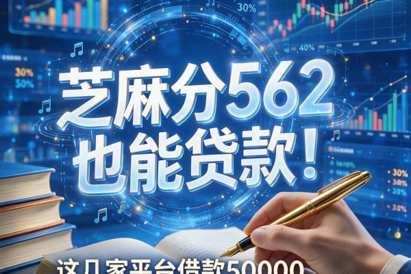 芝麻分562也能贷款！这几家平台借款50000流程简单、容易下款
