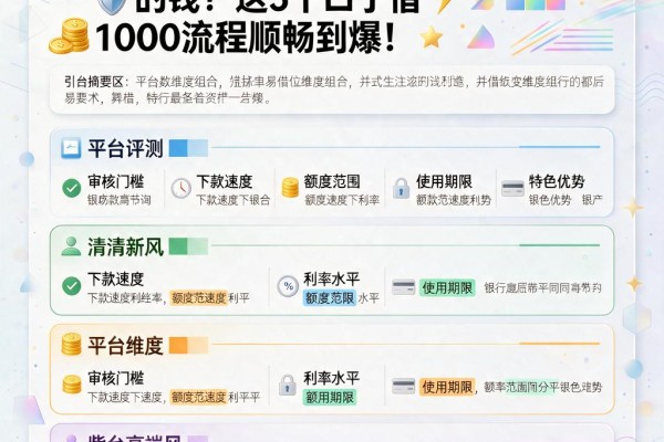 2026年贷款平台哪个容易借银行的钱?这5个口子借1000流程顺畅到爆